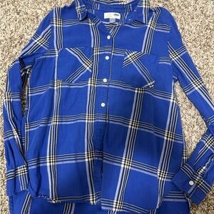 Old Navy Classic Blue and White Check Shirt